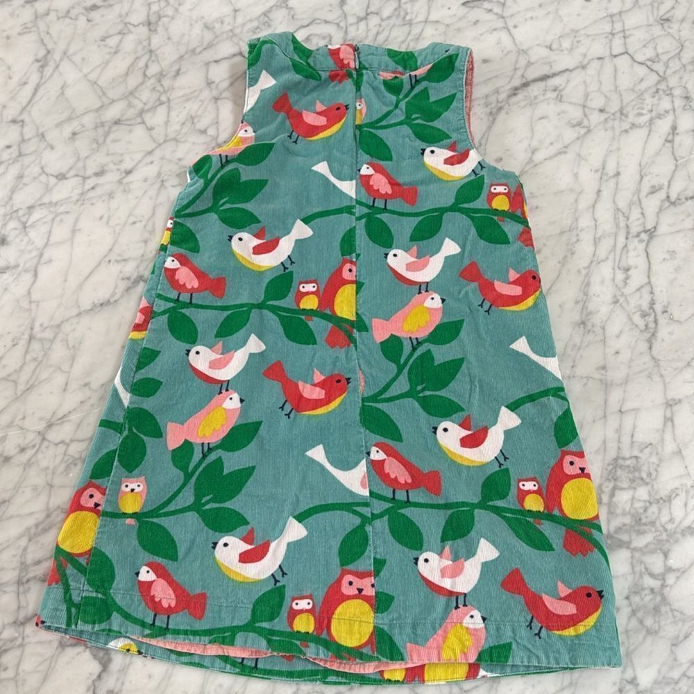 Mini Boden Girls Corduroy Bird Owl Retro Dress Size 7/8 Years - Picture 6 of 6
